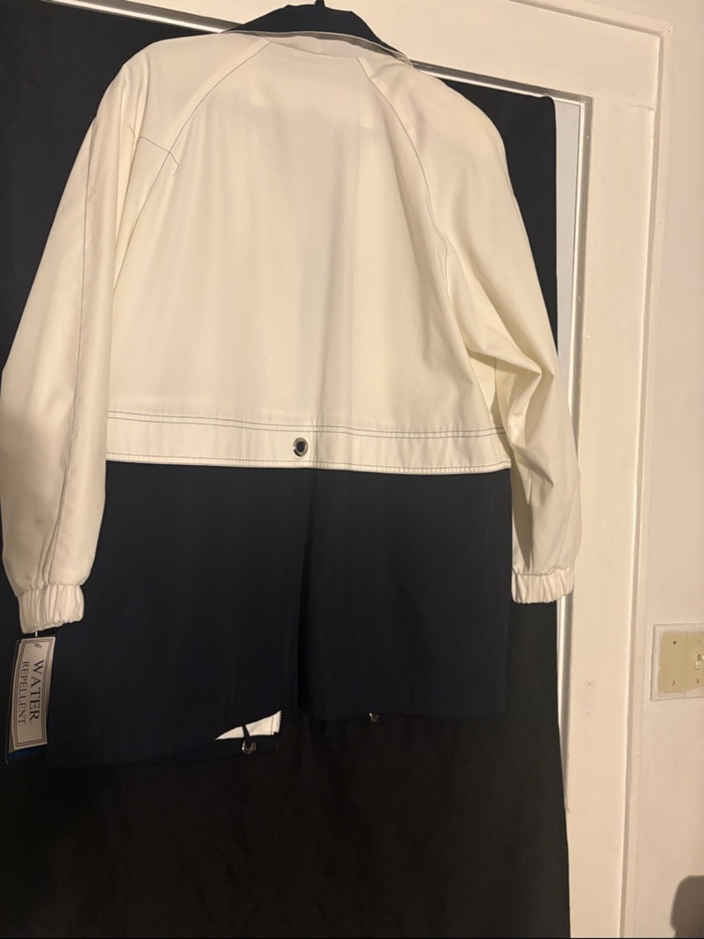 Fleet Street Two-Tone Navy and Off White Utility Jacket - Picture 10 of 10